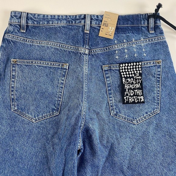 KSUBI Men's Bullet Crop Blazed Jeans Blue Size 33 NWT - Picture 9 of 12
